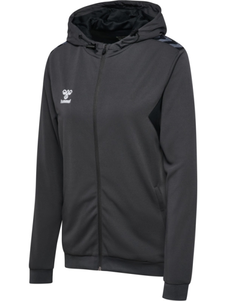 Damen Hummel Authentic Zip Hoodie - Asphalt